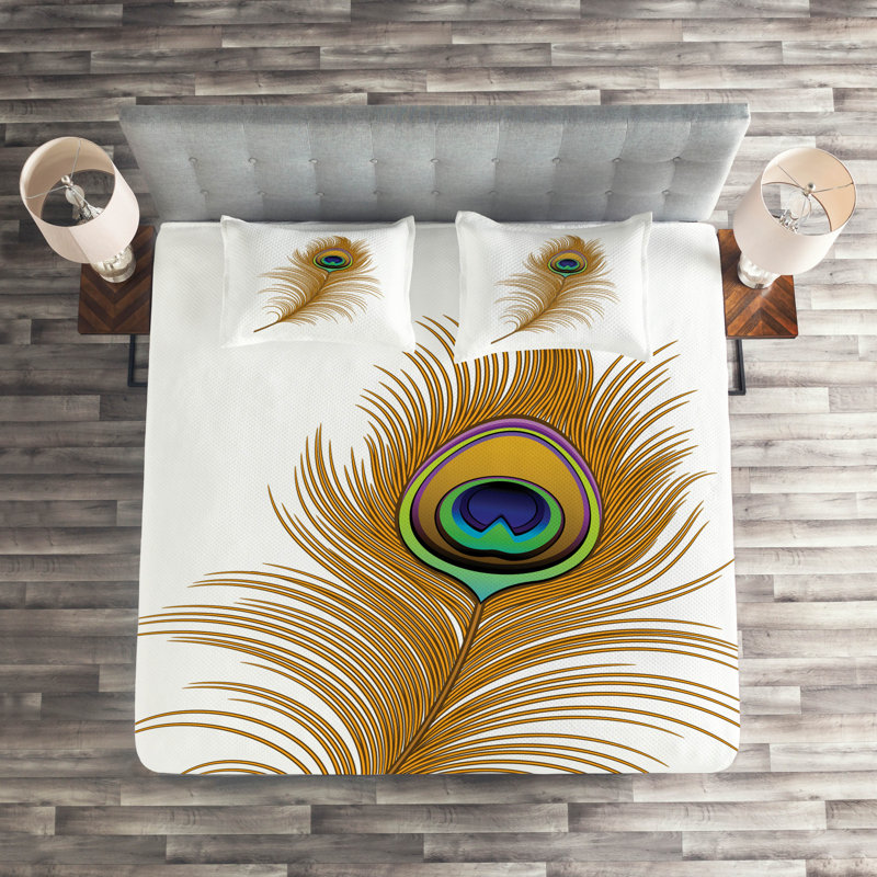 Peacock Eclectic Coverlet