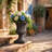 21 Inch Traditional Indoor/Outdoor Christmas Season Fiberstone Urn Planter - Aged Black Bronze-1161436376