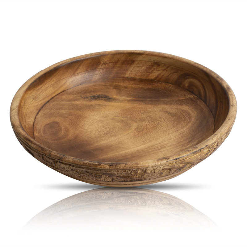 Solid + Manufactured Wood Decorative Bowl