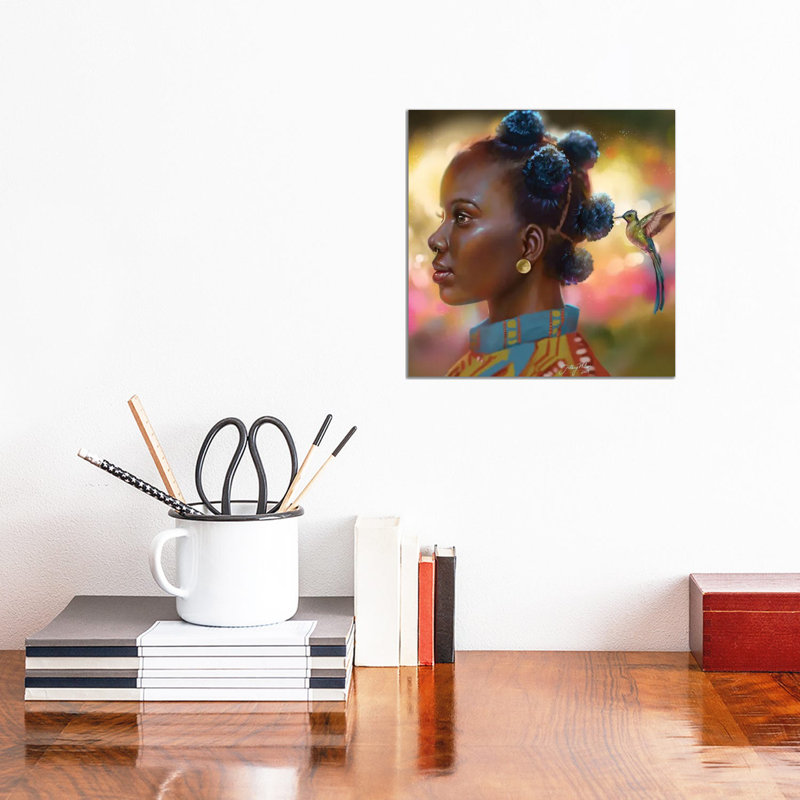 Hummingbird - Wrapped Canvas Painting, 30.48 cm H x 30.48 cm W