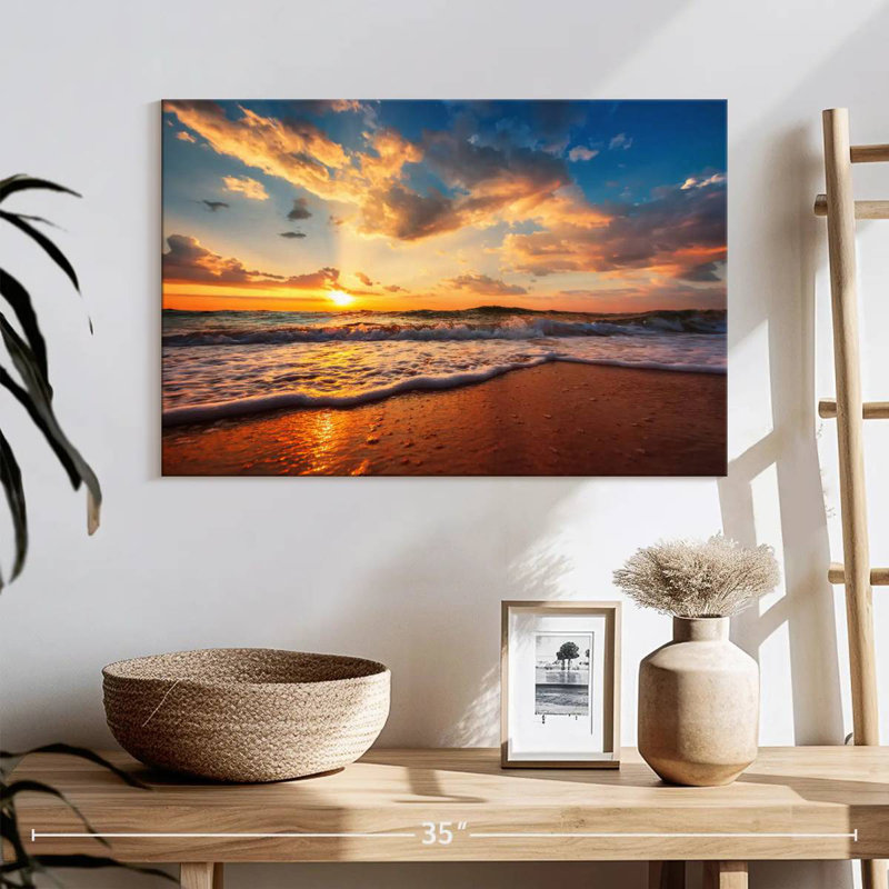 Paysage de plage jamaïcain Gillard, H 16 po x l 24 po