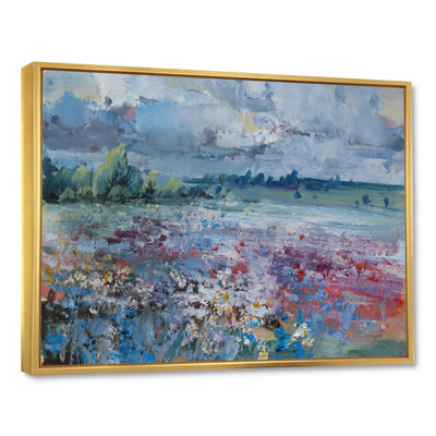 «Scenery Wildflowers Blooming», peinture sur toile