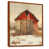 Toile avec cadre flottant brun