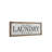 Metal Laundry Sign White Wall Decor