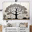 Arbre africain africain minimalisme - ensemble d'art mural africain sur toile-52657390-52657384