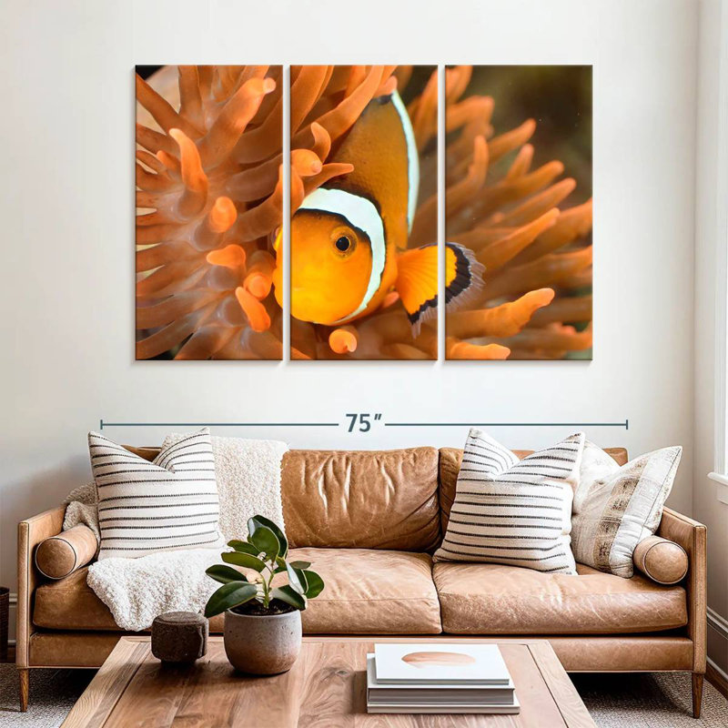 Orange Clownfish, 42" H x 65" W