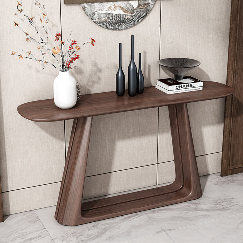 Console brune de style chinois simple, H 34,6 po x l 59 po x P 11,8 po