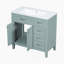 Meuble-lavabo 36 po avec lavabo et armoire de salle de bain-1871751379