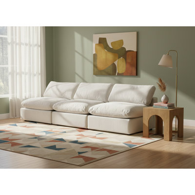 Hiroshi 117'' Velvet Sofa