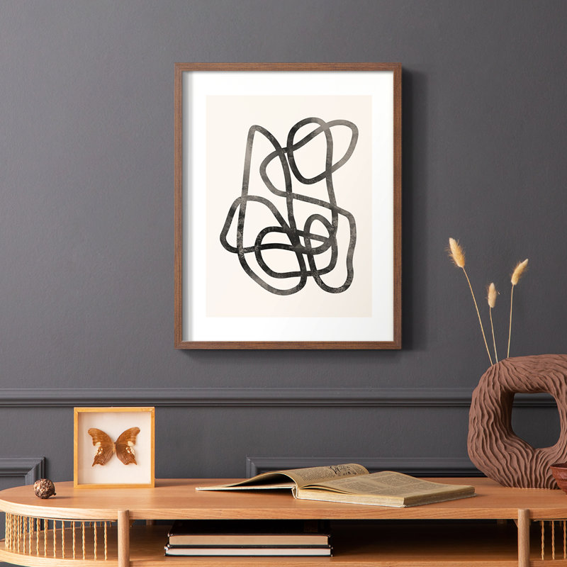 Matisse CC XXV, reproduction encadrée - bois massif, Brun, H 14 po x l 11 po