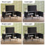 Meuble télé de style Mid-Century avec tablettes réglables, meuble audio-vidéo avec armoires de rangement, console de télévision en bois pour le salon et la chambre à coucher-2112279782