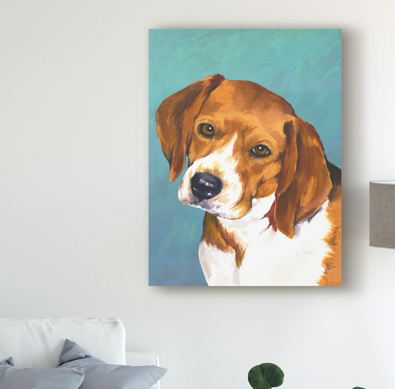 Beagle Hound Dog in Flat Cap Prints 5x7 and 8x10 Poster Scent 