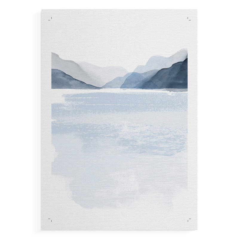 Glacial Lake II - Impression sur toile seulement - SANS CADRE, H 18 po x l 12 po