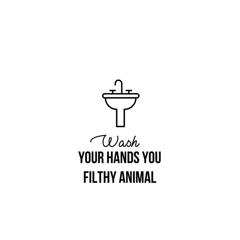 Wash Hands An by Leah Straatsma - Wrapped Canvas Print, 101.6 cm H x 66.04 cm W x 3.175 cm D
