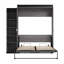 Grand lit escamotable Ailé avec étagère étroite (85 W)-55325650
