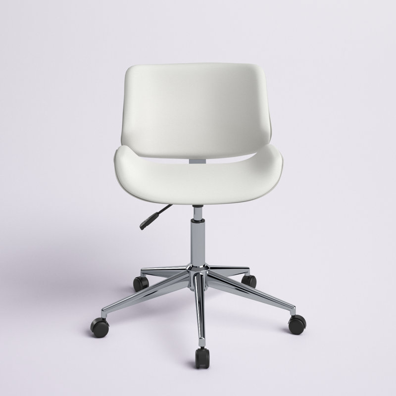 Chaise de bureau Amaka, Blanc
