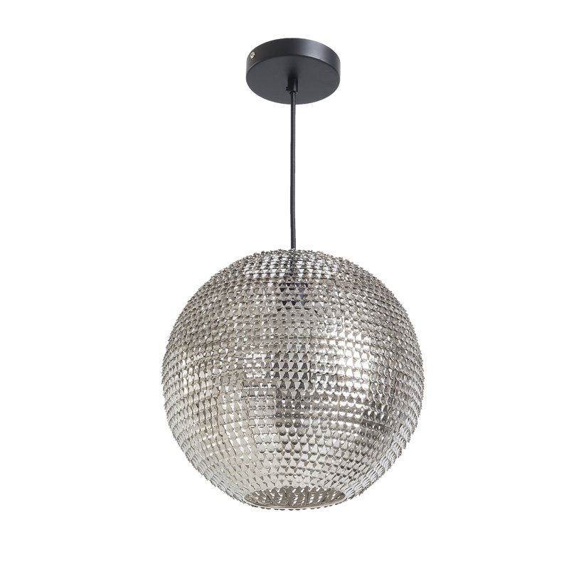 Derek 1 - Light Sphere Pendant, Nickle