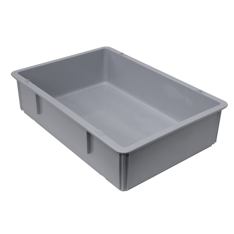 Plat à pizza profond en plastique 18 po Quantum Storage Systems, Gris