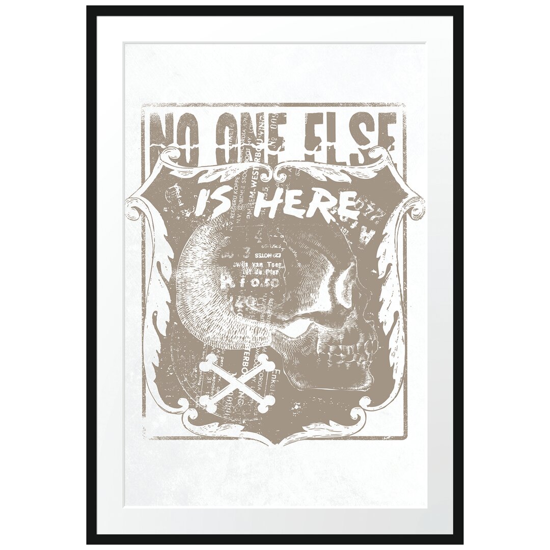 Gerahmtes Poster No One Else is Here Light