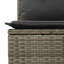  Ensemble de canapé de jardin avec accoudoirs réglables en rotin PE gris-15538767-15538753