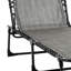 Méridienne inclinable, méridienne portable, lit de camp pliable, avec dossier réglable et coussin amovible, pour patio, jardin, plage, gris-1169390943