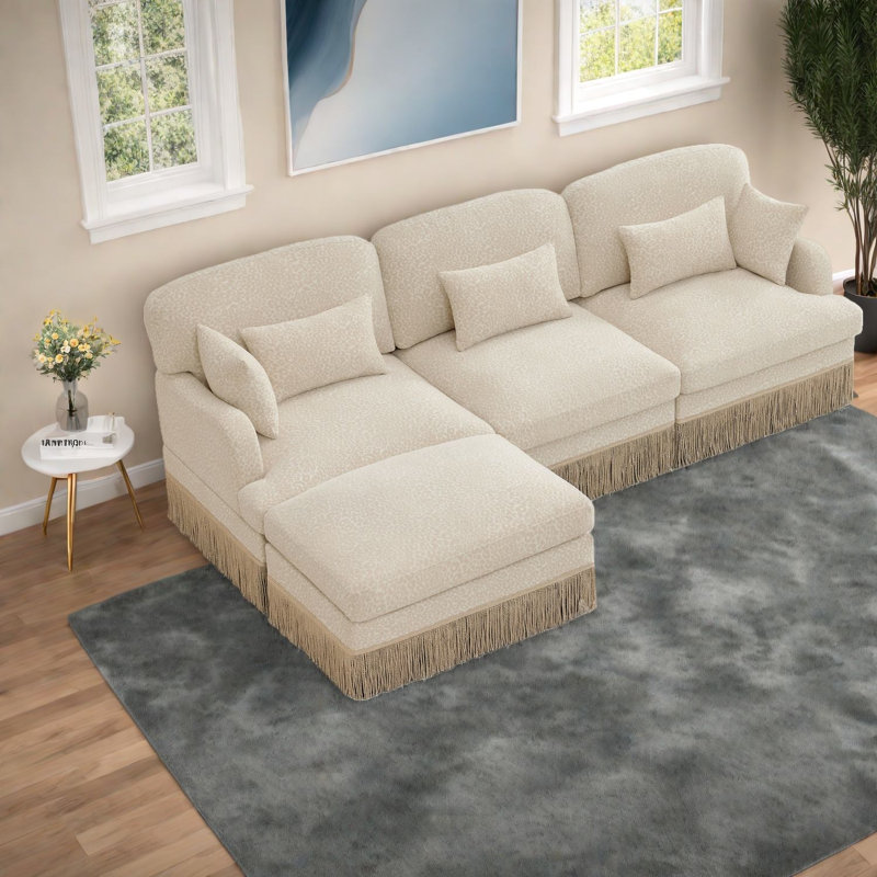 Canapés profonds, canapé modulaire 100,3 po Chenille