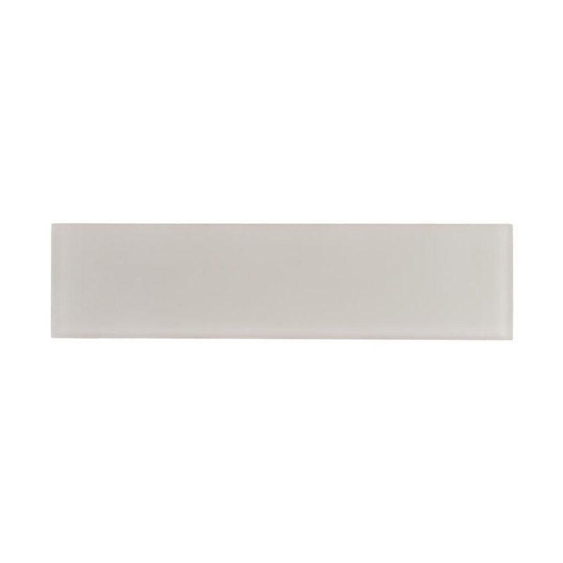 3"X 12" Matte Finished Glass Subway Tile, Warm Greige