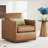 Benten Upholstered Swivel Armchair-213145862