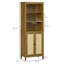 Bibliothèque avec armoire et bibliothèque ouverte