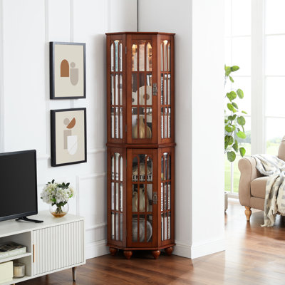 Vitrine en verre et coin avec éclairage