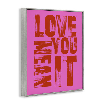 «Bold Love You Mean It», estampe numérique, design par House of Lulu