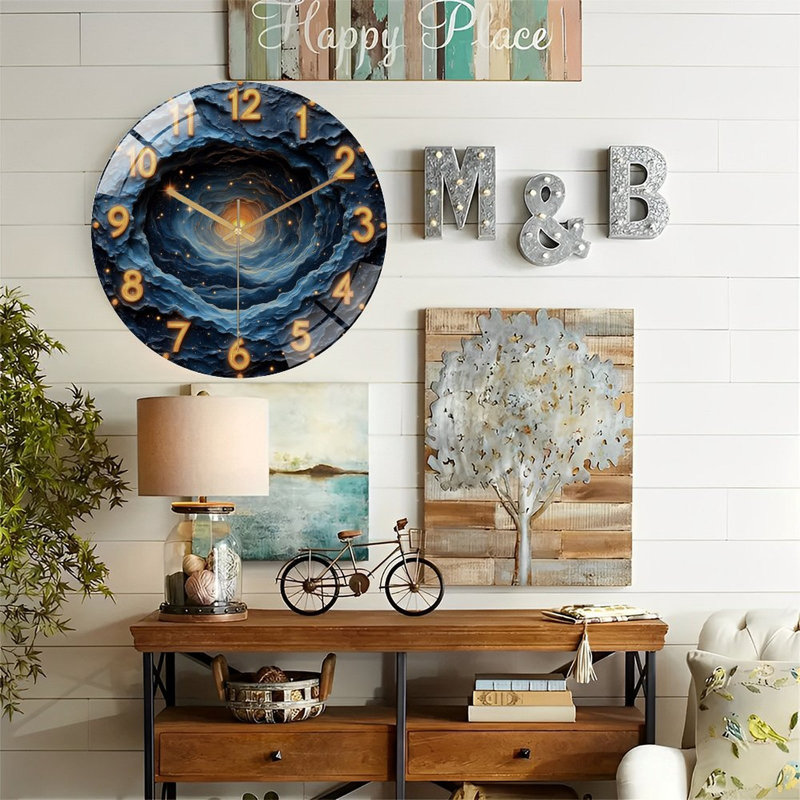 Horloge murale avec horloge murale 12 po