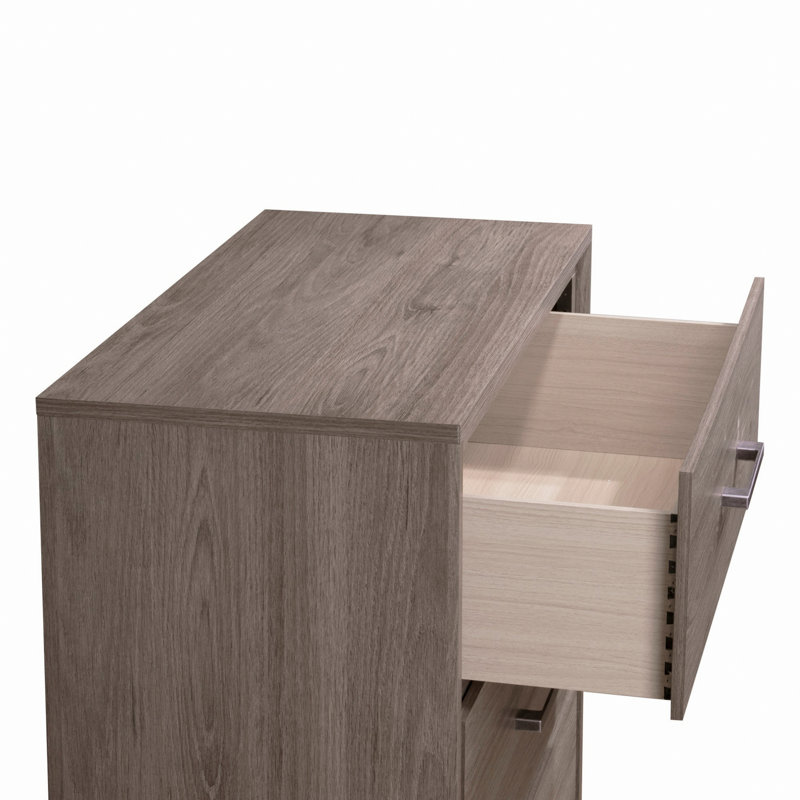 Commode décorative, commode de rangement contemporaine avec quatre tiroirs de rangement et poignée en métal