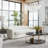  Capra Art Deco White Sofa