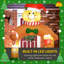 Fauteuil gonflable Gingerbread Man - Décoration de Noël pour l'extérieur avec accessoire de bonbon