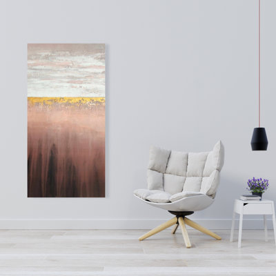 Golden Pink - Minimalist Shapes Canvas for Home Decor