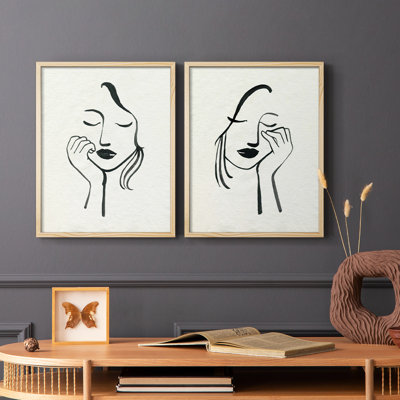 Day Dreamer I - reproduction encadrée de qualité supérieure - prête à être accrochée - aucun clou requis - aucun clou requis