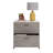 Lateral File With Full-Extension Slides, Brown Finish