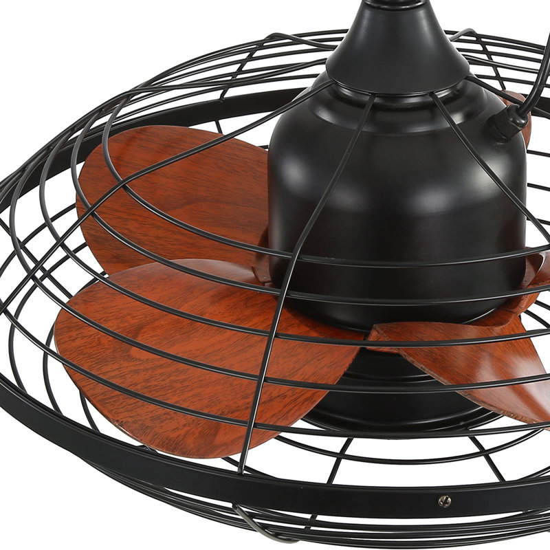 Ventilateur de plafond encastré à 5 pales avec lumières à DEL de 5 po Mistkowski