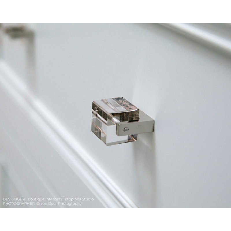 Transparency Geometric Knob, Polished Nickel