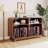 Curved Record Player Stand With Storage, Turntable Stand With Charging Station & Usb Ports-172998944