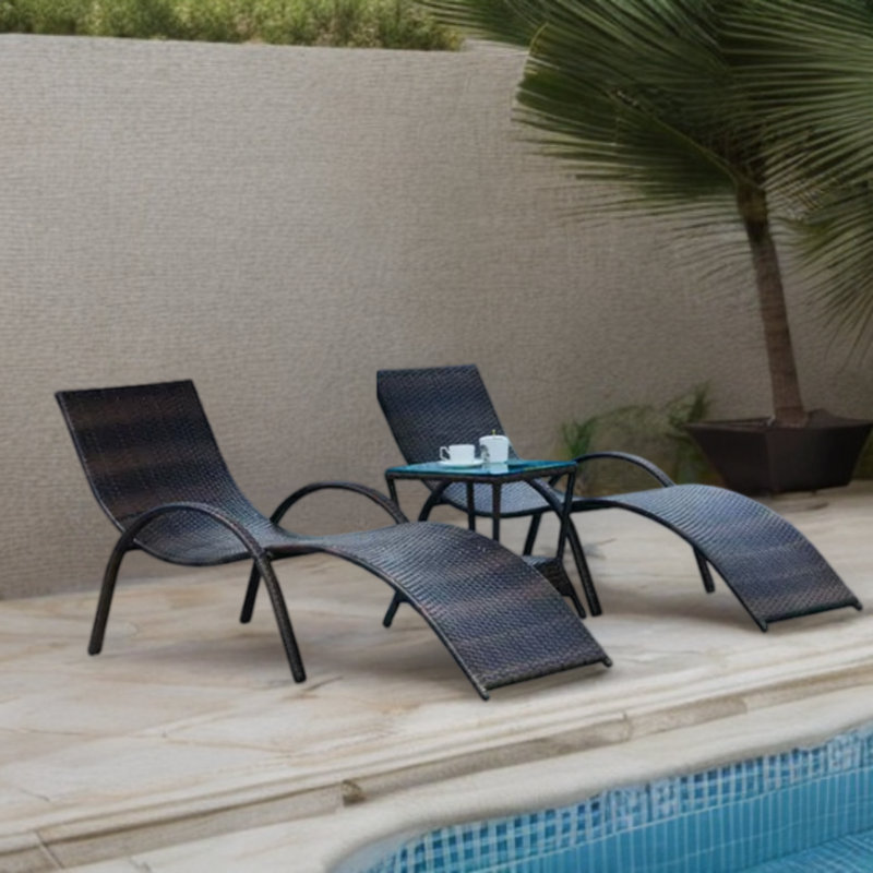 Chaise longue d'extérieur