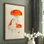 «Mushroom Variétés», reproduction encadrée en bois massif-890128486-890128489