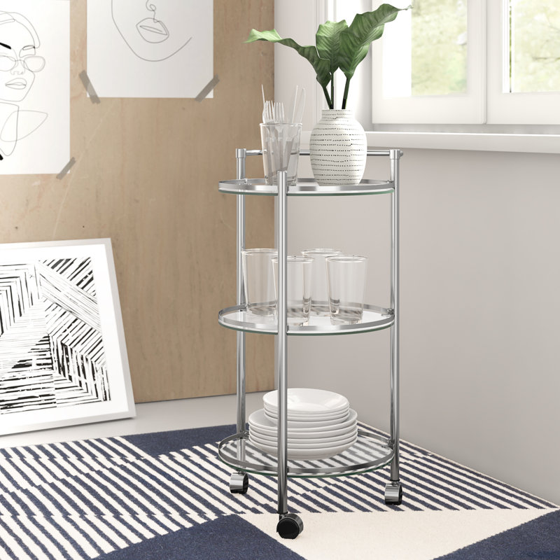 Aurelija Metal Bar Cart