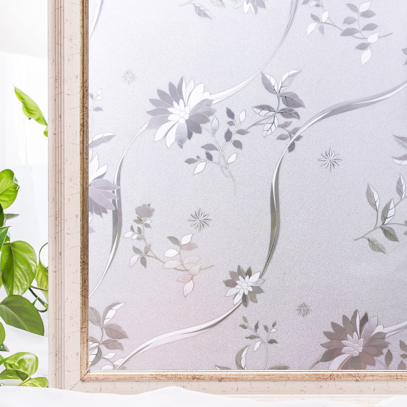 Décalcomanie de vitrail en verre givré 5,4 po x 78,7 po