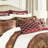 King Size 4 Piece Comforter In Brown With Exquisite Textures For Bed Elegant Appearance
