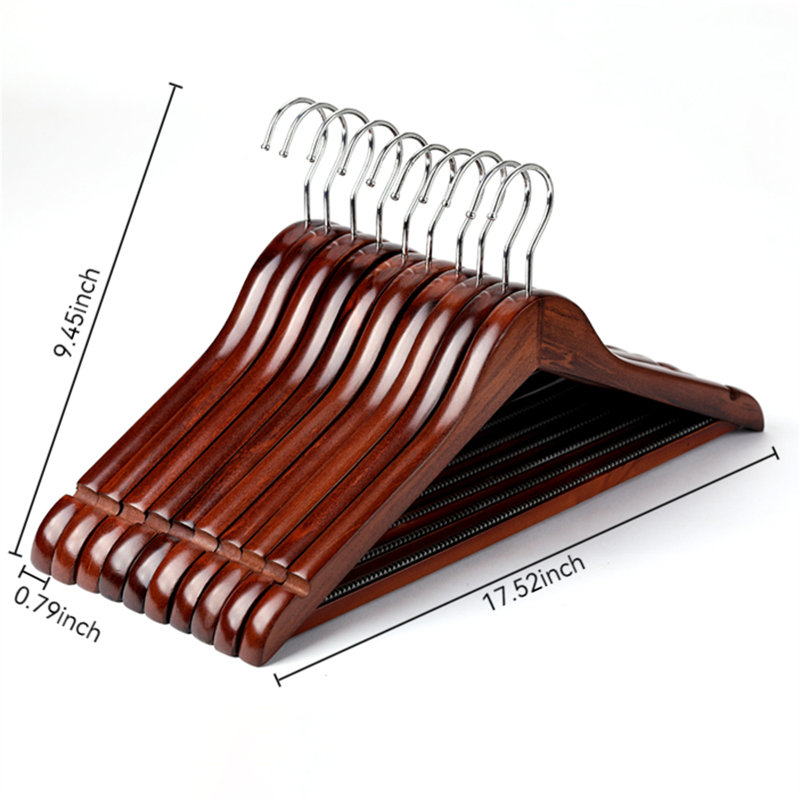Premium Solid Wood Hanger, 10