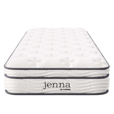 Matelas simple étroit à ressorts et en mousse 8 po Modway Jenna