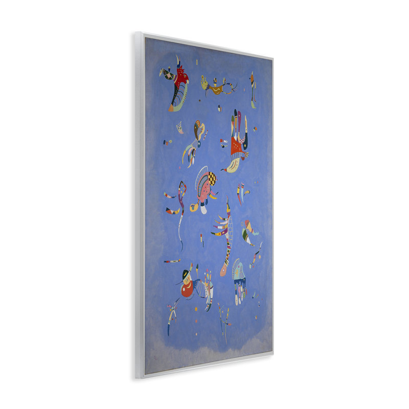 «Kandinsky Sky Blue», art mural sur bois par one1000paintings, H 15 po x l 10 po