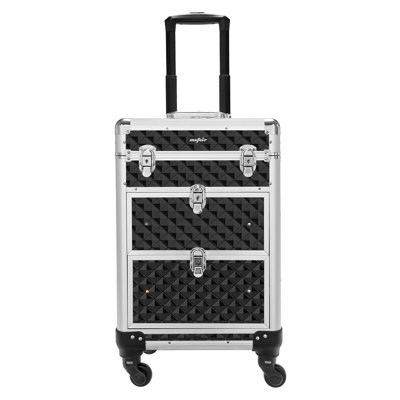 Trousse de train de maquillage en aluminium